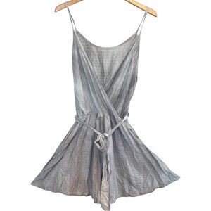 🌈6/$60 Forma Onesie Shorts Tie Dye White Grey Pockets Medium Spaghetti Straps